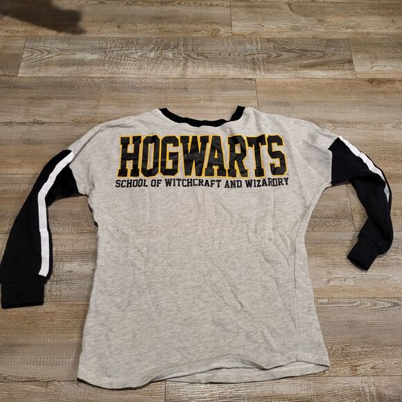 Harry Potter Off Shoulder Long Sleeve Tee Shirt Hogwarts Wizardry Womens Large - Picture 9 of 9